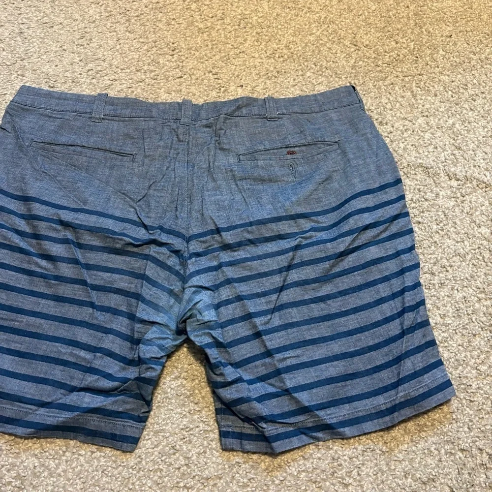 J Crew Shorts Mens Size 40 Blue Striped Stanton 9